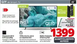 Comet SAMSUNG Q7F 4K Smart TV offerta
