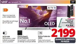 Comet SAMSUNG S85F 4K Smart TV offerta