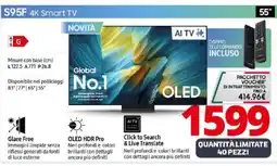 Comet SAMSUNG S95F 4K Smart TV offerta