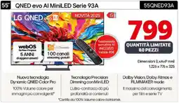 Comet LG 55" QNED evo Al MiniLED Serie 93A 55QNED93A offerta