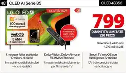 Comet LG 48" OLED Al Serie B5 OLED48B56 offerta
