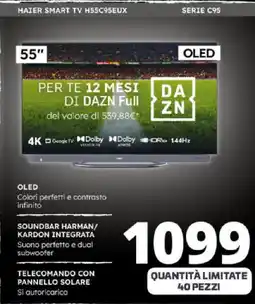 Comet HAIER SMART TV H55C95EUX SERIE C95 offerta