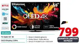 Comet Hisense TV OLED 55" 4K OLED Display 120Hz offerta