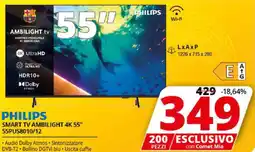 Comet PHILIPS SMART TV AMBILIGHT 4K 55" 55PUS8010/12 offerta