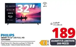 Comet PHILIPS SMART TV 32" LED FULL HD 32PFS6000 offerta