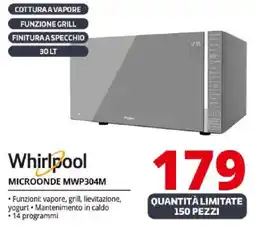 Comet Whirlpool MICROONDE MWP304M offerta