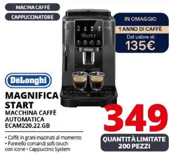 Comet DeLonghi MAGNIFICA START MACCHINA CAFFÈ AUTOMATICA ECAM220.22.GB offerta
