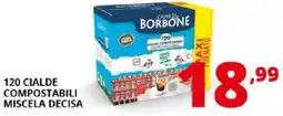 Comet Caffee borbone 120 cialde compostabili miscela decisa offerta