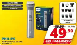 Comet PHILIPS RIFINITORE ALL-IN-ONE MG5940/15 offerta