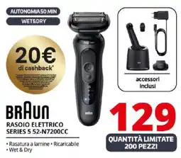 Comet BRAUN RASOIO ELETTRICO SERIES 5 52-N7200CC offerta