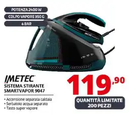Comet IMETEC SISTEMA STIRANTE SMARTVAPOR 9047 offerta