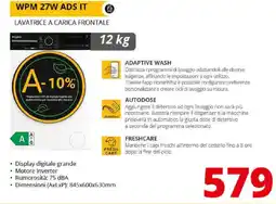 Comet Whirlpool WPM 27W ADS IT LAVATRICE A CARICA FRONTALE offerta