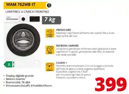 Comet Whirlpool WAM 762WB IT LAVATRICE A CARICA FRONTALE offerta
