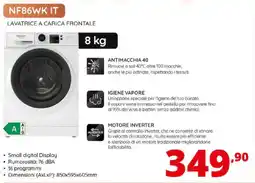Comet Hotpoint NF86WK IT LAVATRICE A CARICA FRONTALE offerta