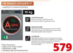 Comet Hotpoint H8 09ADS GPOWER IT LAVATRICE A CARICA FRONTALE offerta