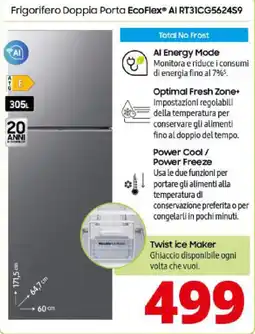 Comet SAMSUNG Frigorifero Doppia Porta EcoFlex® AI RT31CG5624S9 offerta