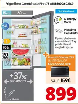 Comet SAMSUNG Frigorifero Combinato First 75 AI RB50DG602ES9 offerta
