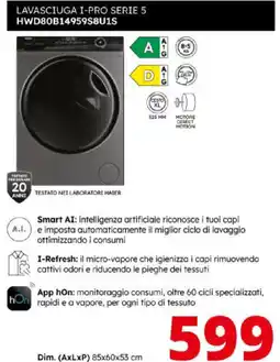 Comet Haier LAVASCIUGA I-PRO SERIE 5 HWD80B14959S8U1S offerta