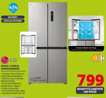 Comet LG FRIGO 4 PORTE GMM41MSBEM offerta