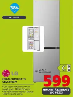 Comet LG FRIGO COMBINATO GBV5140CPY offerta