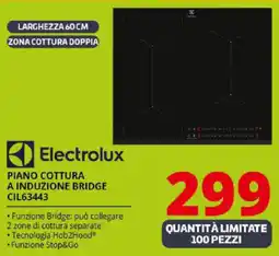 Comet Electrolux PIANO COTTURA A INDUZIONE BRIDGE CIL63443 offerta