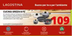 Comet LAGOSTINA Cucina green 8 pz offerta