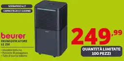 Comet beurer DEUMIDIFICATORE LE 250 offerta