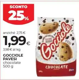 Coop GOCCIOLE PAVESI chocolate 500 g offerta