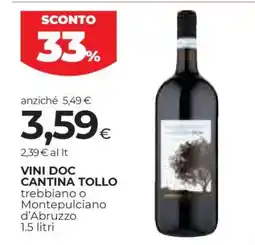 Coop VINI DOC CANTINA TOLLO offerta