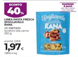 Coop LINEA PASTA FRESCA SFOGLIAVELO RANA offerta
