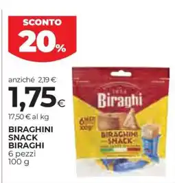 Coop Biraghini snack Biraghi offerta
