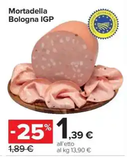 Carrefour MORTADELLA BOLOGNA IGP offerta