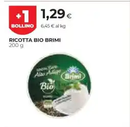 Coop RICOTTA BIO BRIMI offerta