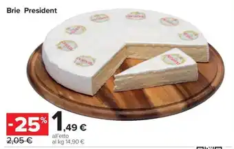 Carrefour Brie President offerta