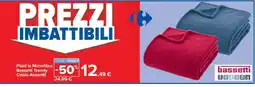 Carrefour Plaid in Microfibra Bassetti Trendy offerta