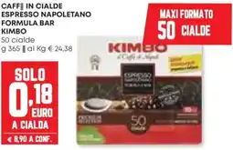 Panorama Caff in cialde espresso napoletano formula bar KIMBO offerta