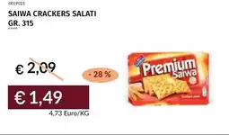 Prezzemolo e Vitale Saiwa crackers salati offerta