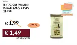 Prezzemolo e Vitale Tentazioni pugliesi taralli cacio e pepe offerta