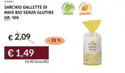 Prezzemolo e Vitale Sarchio gallette di mais bio senza glutine offerta