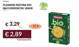 Prezzemolo e Vitale Plasmon pastina bio maccheroncini offerta