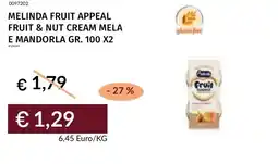 Prezzemolo e Vitale Melinda fruit appeal fruit & nut cream mela e mandorla offerta