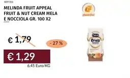 Prezzemolo e Vitale Melinda fruit appeal fruit & nut cream mela e nocciola offerta