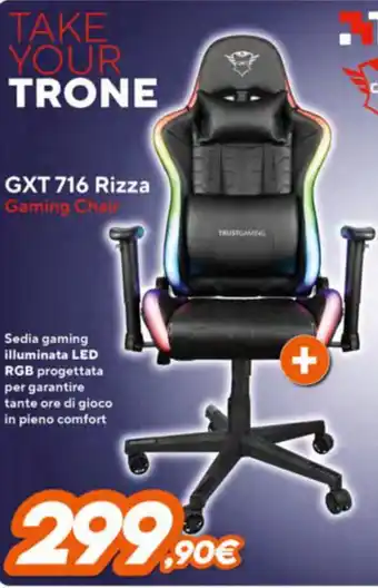 Expert GXT716 Rizza Gaming Chair offerta