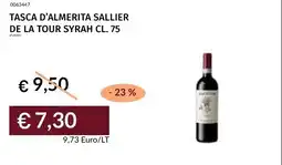 Prezzemolo e Vitale Tasca d'almerita sallier de la tour syrah offerta