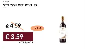 Prezzemolo e Vitale Settesoli merlot offerta