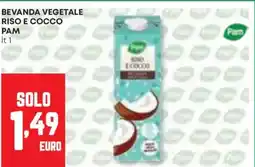 Panorama Bevanda vegetale riso e cocco PAM offerta