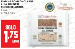 Panorama Piadina romagnola igp alla riminese TESORI DELLARCA offerta