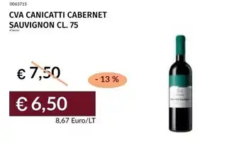 Prezzemolo e Vitale Cva canicatti cabernet sauvignon offerta
