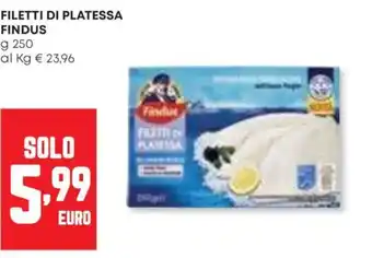 Panorama Filetti di platessa FINDUS offerta