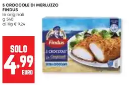 Panorama 5 croccole di merluzzo FINDUS offerta